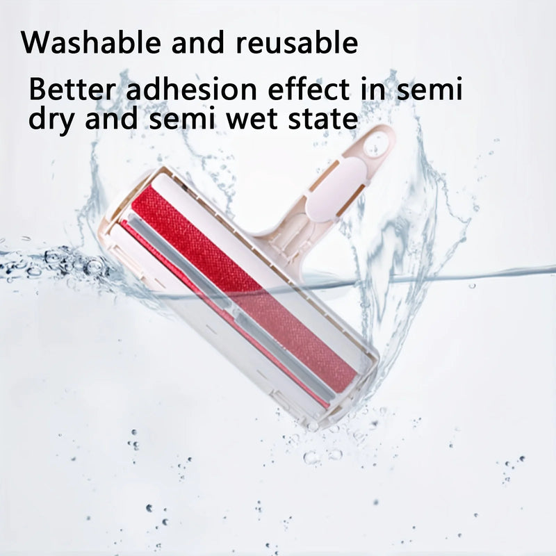 Reusable Pet Hair Remover Roller with Self-Cleaning Base - Upgraded Animal Fur Removal Tool for Couch, Furniture, Carpet, Car Se