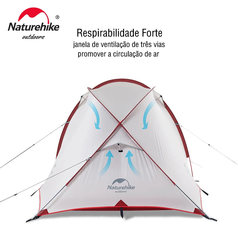 Naturehike Camping Tent 3 4 Person Tent Ultralight Portable Tent Waterproof Hiking Tent Hiby Series Family Outdoor Camping Tent