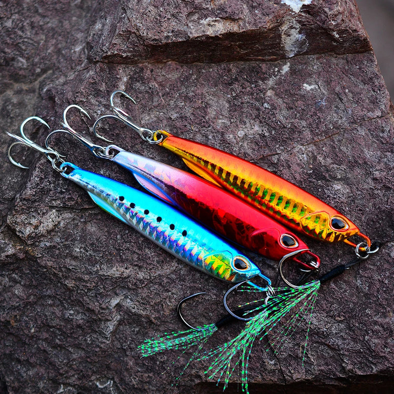 Japen Metal Cast Jig Spoon 10/15/20/30/40/50g Shore Casting Jigging Fish Sea Bass Fishing Lure Artificial Bait Tackle