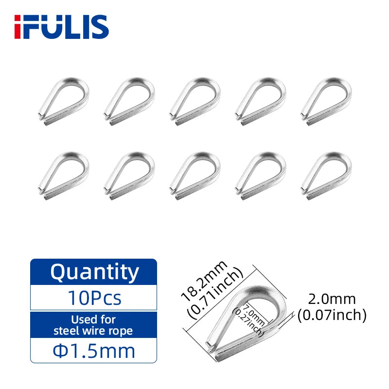 Wire Rope Crimp Fishing Swaging Tool Cable Ferrule Crimps Up To 2.0mm Aluminum Tube Double Barrel Ferrule Loop Sleeve