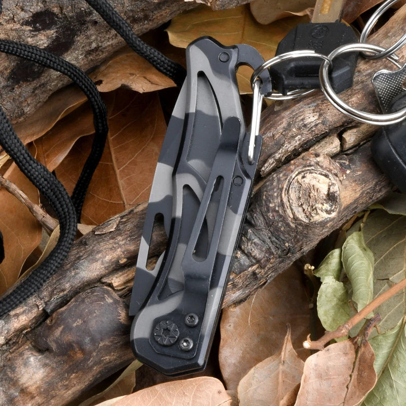 Mini Folding Knife Stainless Steel Camouflage Tactical Knifes Outdoor Camping Survival Knives Portable Pocketknives