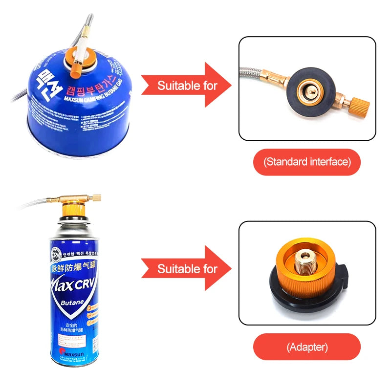 PACOONE Camping Gas Stove Outdoor Windproof Tourist Burner Portable Folding Electronic Split Stove Tourist Equipment For Cooking