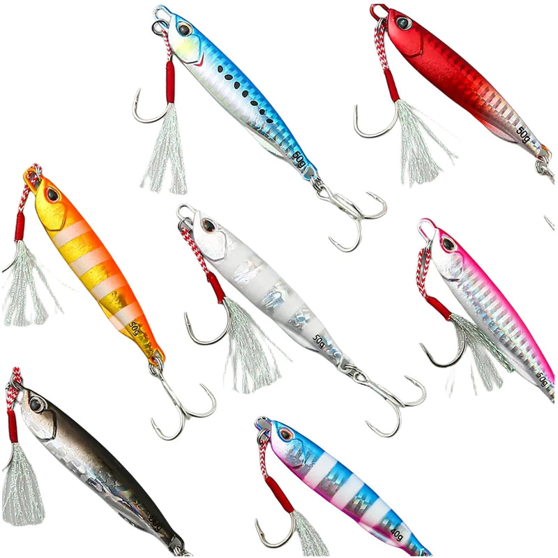 Japen Metal Cast Jig Spoon 10/15/20/30/40/50g Shore Casting Jigging Fish Sea Bass Fishing Lure Artificial Bait Tackle